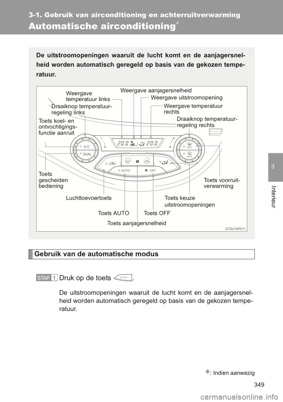 TOYOTA YARIS 2014 Instructieboekje (in Dutch) TOYOTA YARIS 2014 Instructieboekje (in Dutch)