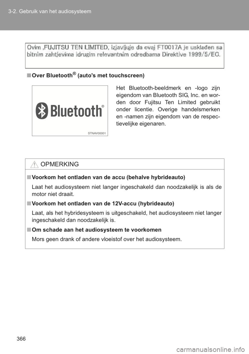TOYOTA YARIS 2014 Instructieboekje (in Dutch) TOYOTA YARIS 2014 Instructieboekje (in Dutch)