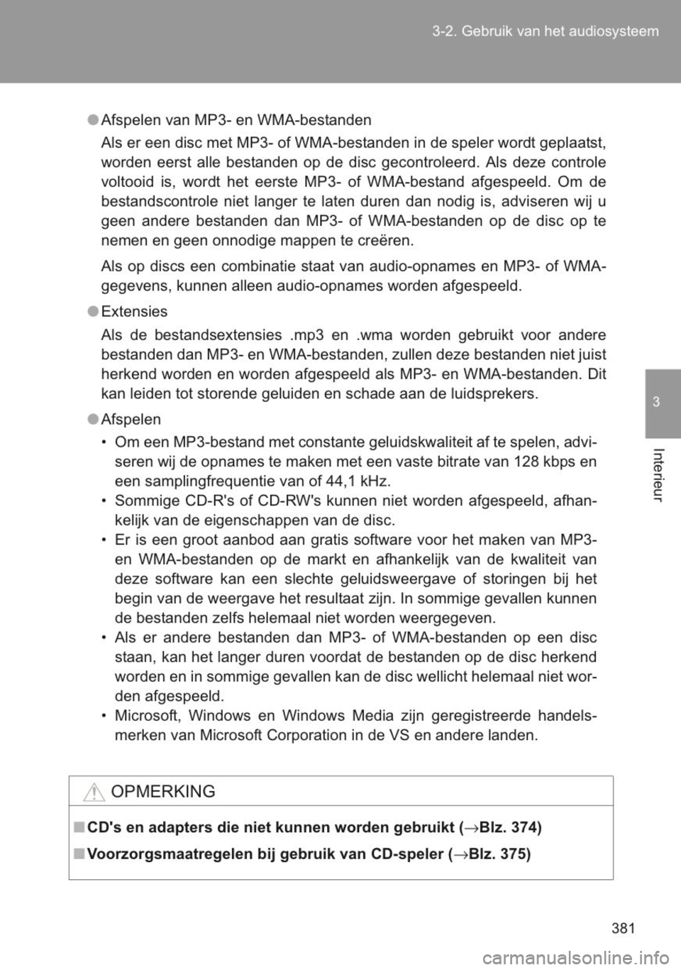 TOYOTA YARIS 2014 Instructieboekje (in Dutch) TOYOTA YARIS 2014 Instructieboekje (in Dutch)