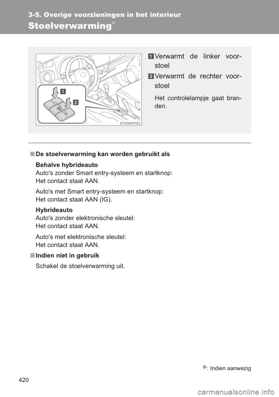TOYOTA YARIS 2014 Instructieboekje (in Dutch) TOYOTA YARIS 2014 Instructieboekje (in Dutch)