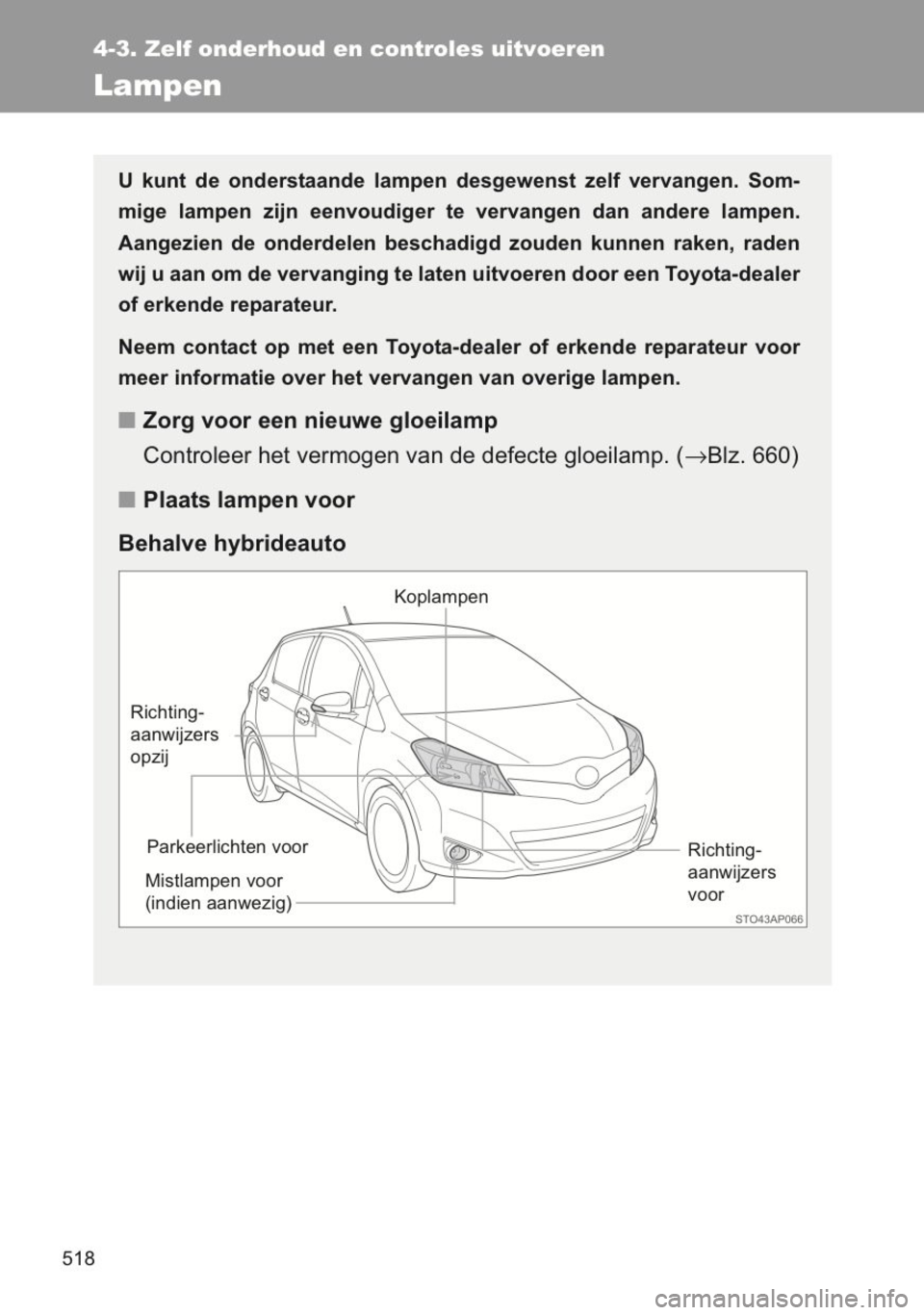 TOYOTA YARIS 2014 Instructieboekje (in Dutch) TOYOTA YARIS 2014 Instructieboekje (in Dutch)