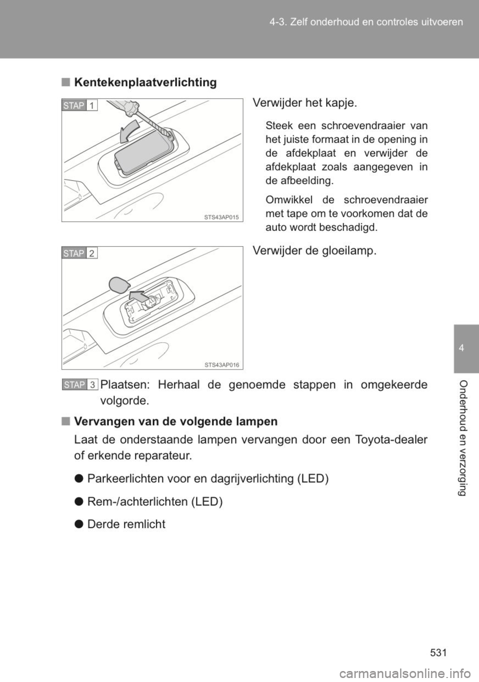 TOYOTA YARIS 2014 Instructieboekje (in Dutch) TOYOTA YARIS 2014 Instructieboekje (in Dutch)