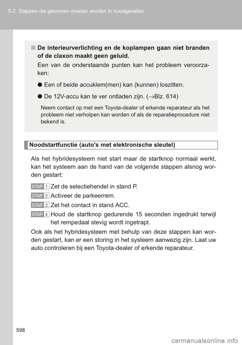 TOYOTA YARIS 2014 Instructieboekje (in Dutch) TOYOTA YARIS 2014 Instructieboekje (in Dutch)