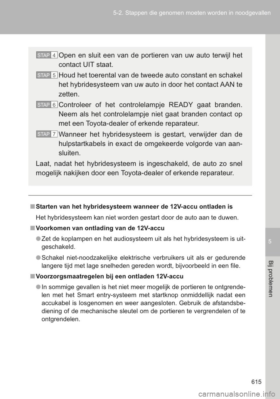 TOYOTA YARIS 2014 Instructieboekje (in Dutch) TOYOTA YARIS 2014 Instructieboekje (in Dutch)