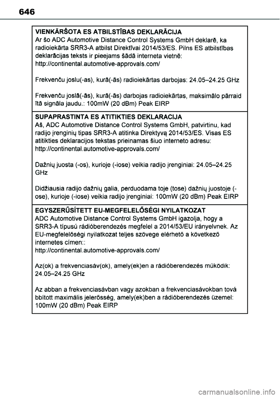 TOYOTA YARIS CROSS 2022 Manual de utilização (in Portuguese) 646 TOYOTA YARIS CROSS 2022 Manual de utilização (in Portuguese) 646