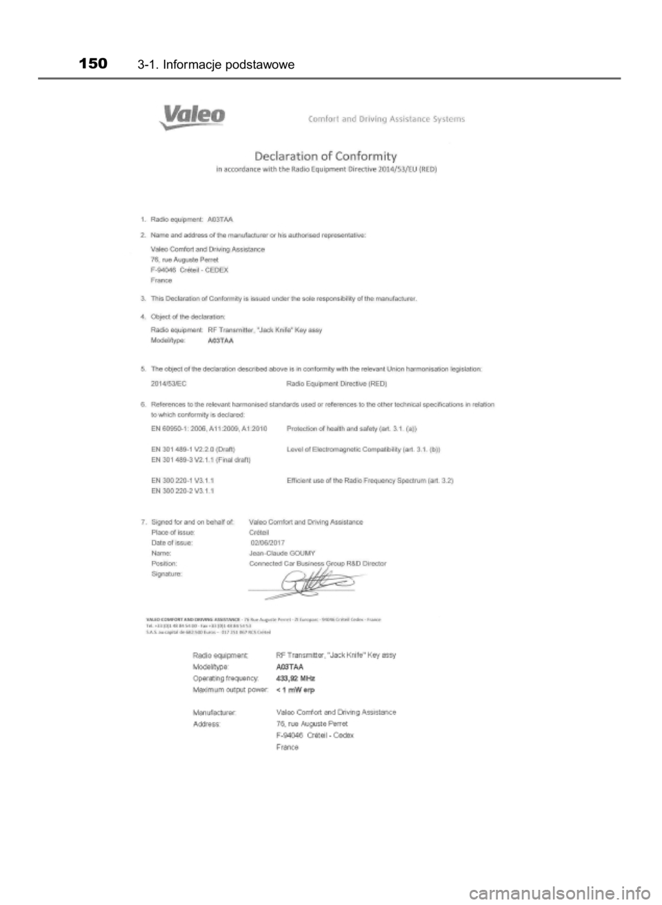 TOYOTA YARIS HATCHBACK 2019  Instrukcja obsługi (in Polish) 1503-1. Informacje podstawowe
10 YARIS OM52A54E  8/4/19  11:06  Page 150    (Black plate) 