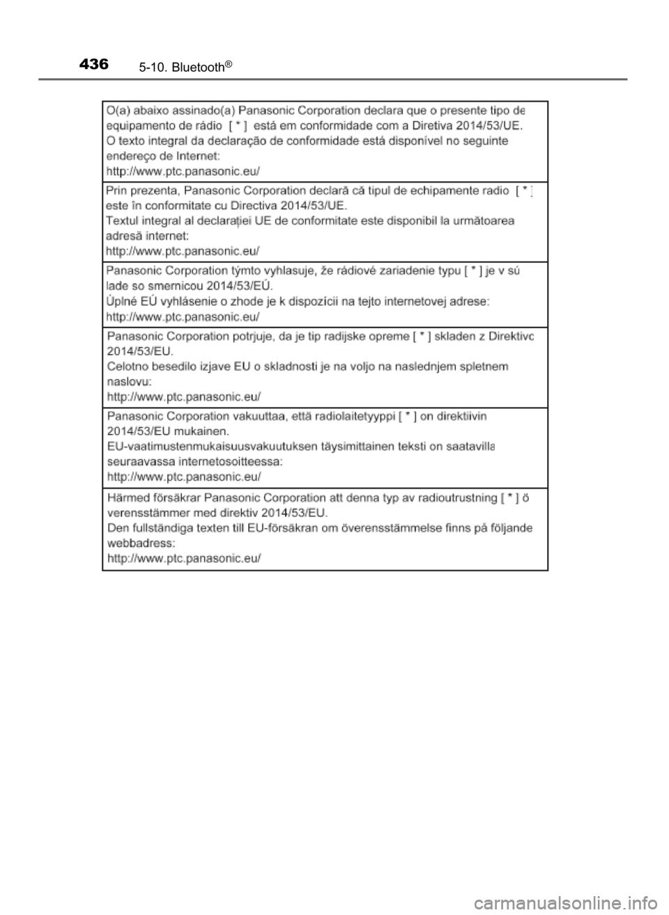 TOYOTA YARIS HATCHBACK 2019  Instrukcja obsługi (in Polish) 4365-10. Bluetooth®
10 YARIS OM52A54E  8/4/19  11:07  Page 436    (Black plate) 