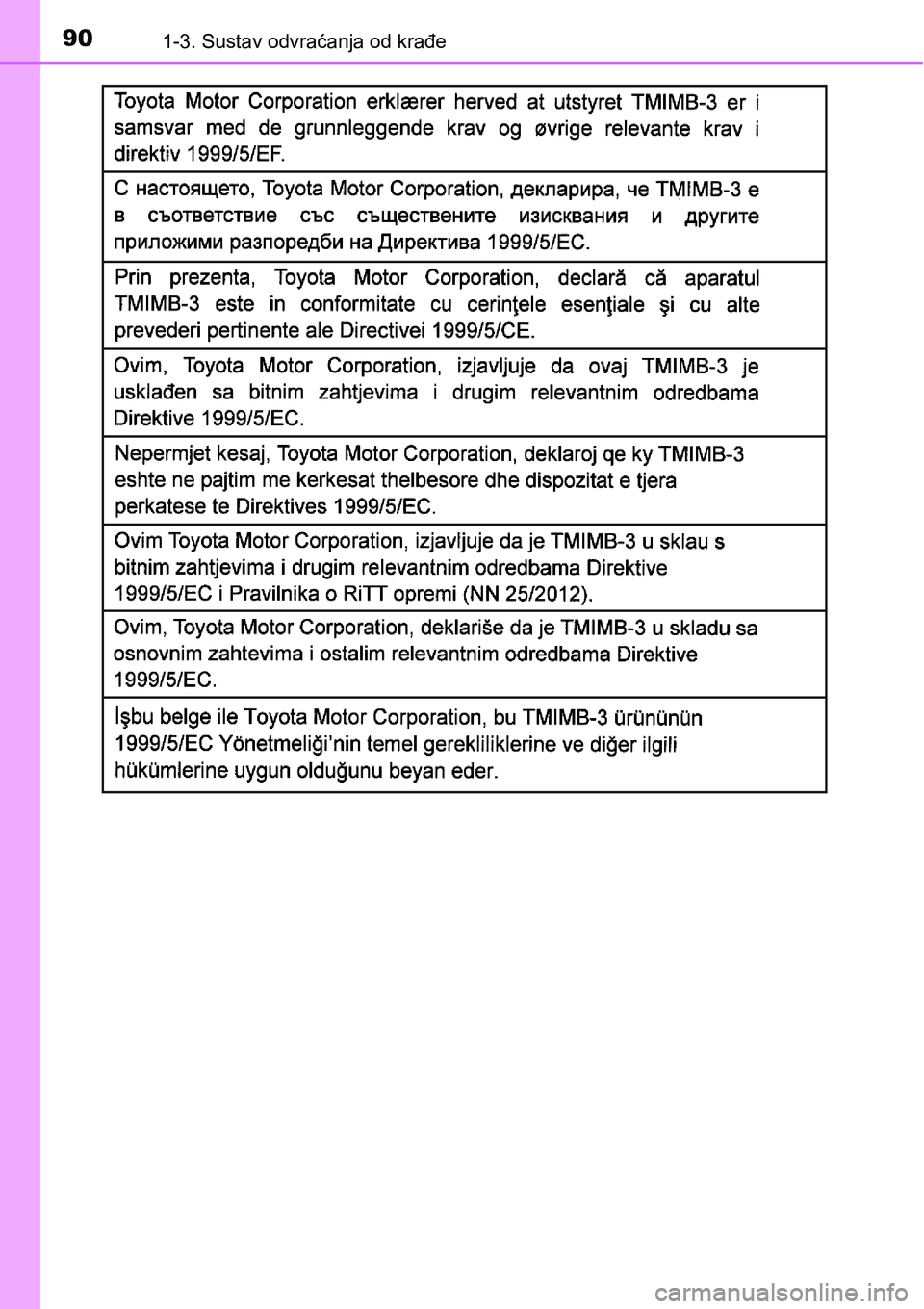 TOYOTA YARIS HATCHBACK 2017 Upute Za Rukovanje (in Croatian) 901-3. Sustav odvraćanja od krađe TOYOTA YARIS HATCHBACK 2017 Upute Za Rukovanje (in Croatian) 901-3. Sustav odvraćanja od krađe