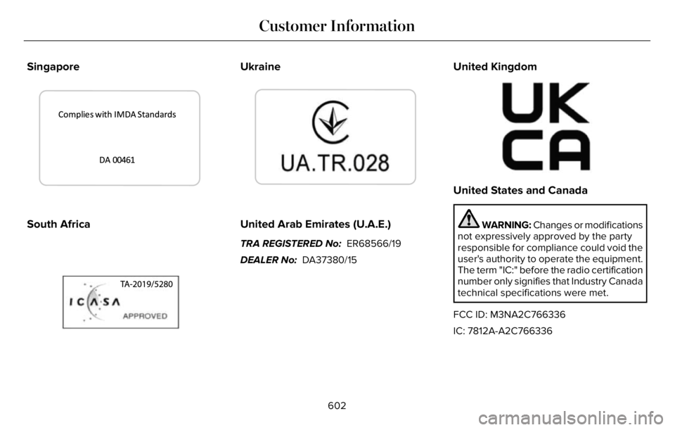 LINCOLN AVIATOR 2023 Manual PDF Singapore
3399 0E339940
South Africa
E340510
Ukraine
United Arab Emirates (U.A.E.)
TRA REGISTERED No: ER68566/19
DEALER No: DA37380/15
United Kingdom
E362840E362840
United States and Canada
WARNING: LINCOLN AVIATOR 2023 Manual PDF Singapore
3399 0E339940
South Africa
E340510
Ukraine
United Arab Emirates (U.A.E.)
TRA REGISTERED No: ER68566/19
DEALER No: DA37380/15
United Kingdom
E362840E362840
United States and Canada
WARNING: