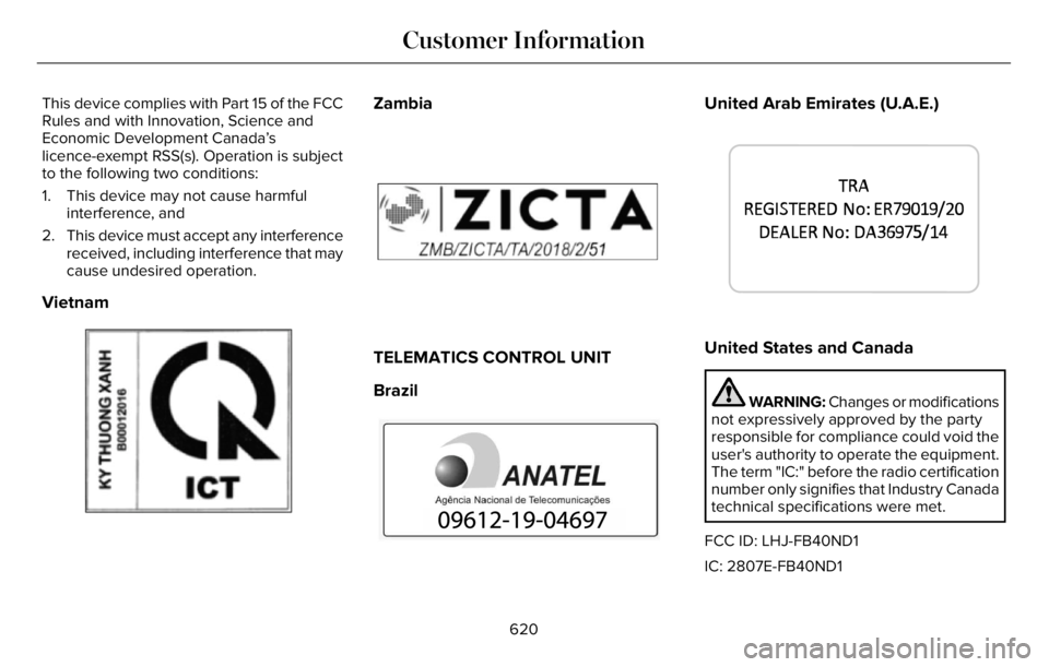 LINCOLN AVIATOR 2023 Manual PDF This device complies with Part 15 of the FCC
Rules and with Innovation, Science and
Economic Development Canada’s
licence-exempt RSS(s). Operation is subject
to the following two conditions:
1. This LINCOLN AVIATOR 2023 Manual PDF This device complies with Part 15 of the FCC
Rules and with Innovation, Science and
Economic Development Canada’s
licence-exempt RSS(s). Operation is subject
to the following two conditions:
1. This