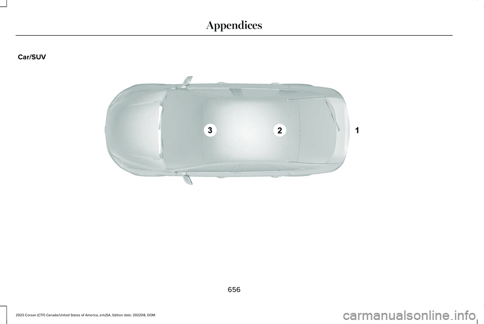 LINCOLN CORSAIR 2023 Owners Manual Car/SUV
656
2023 Corsair (CTF) Canada/United States of America, enUSA, Edition date: 202208, DOMAppendicesE239120 LINCOLN CORSAIR 2023 Owners Manual Car/SUV
656
2023 Corsair (CTF) Canada/United States of America, enUSA, Edition date: 202208, DOMAppendicesE239120