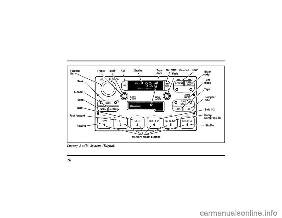 LINCOLN CONTINENTAL 1997 Owners Manual 26Luxury Audio System (Digital)
File:04fnasc.ex
Update:Mon Jun 17 14:15:17 1996 LINCOLN CONTINENTAL 1997 Owners Manual 26Luxury Audio System (Digital)
File:04fnasc.ex
Update:Mon Jun 17 14:15:17 1996