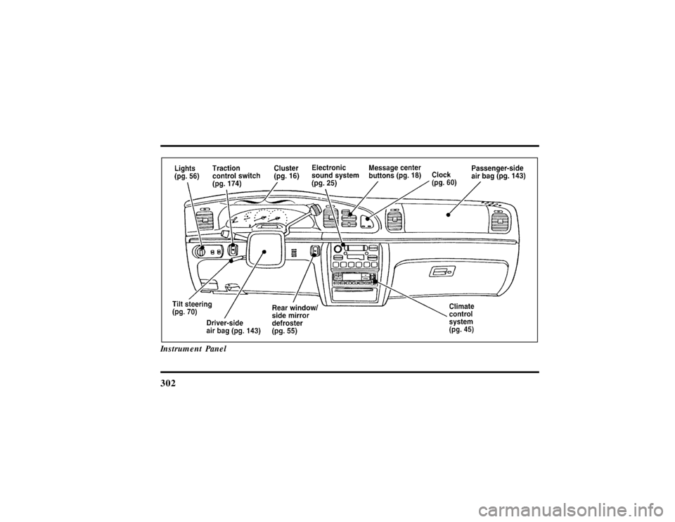LINCOLN CONTINENTAL 1997  Owners Manual 302Instrument Panel
File:16fnqic.ex
Update:Tue Sep 17 08:28:40 1996 