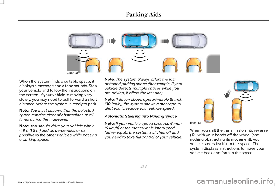 LINCOLN MKX 2016 Owners Manual (563 Pages), Page 220 Coverage area is
