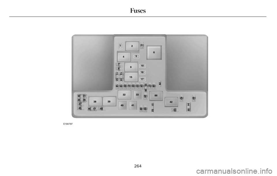 LINCOLN MKZ 2016  Owners Manual E190797
264
Fuses 