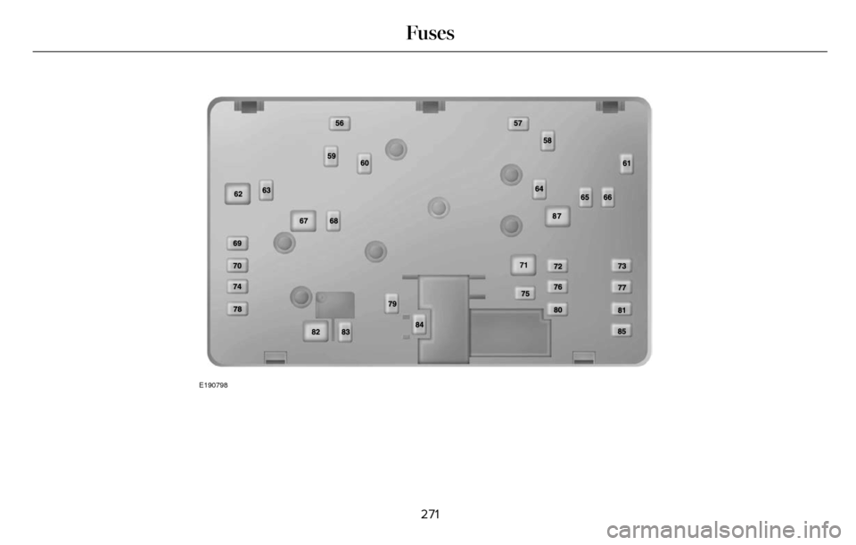 LINCOLN MKZ 2016 User Guide E190798
271
Fuses 