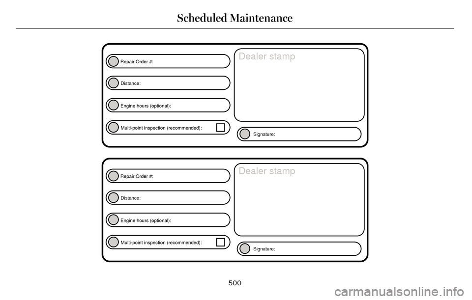 LINCOLN MKZ 2016 Owners Manual E146852
Repair Order #:Distance:
Engine hours (optional): Multi-point inspection (recommended): Signature:Dealer stamp
E146852
Repair Order #:
Distance:
Engine hours (optional): Multi-point inspection LINCOLN MKZ 2016 Owners Manual E146852
Repair Order #:Distance:
Engine hours (optional): Multi-point inspection (recommended): Signature:Dealer stamp
E146852
Repair Order #:
Distance:
Engine hours (optional): Multi-point inspection