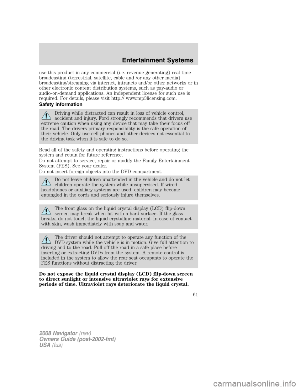LINCOLN NAVIGATOR 2008 Repair Manual use this product in any commercial (i.e. revenue generating) real time
broadcasting (terrestrial, satellite, cable and /or any other media)
broadcasting/streaming via internet, intranets and/or other LINCOLN NAVIGATOR 2008 Repair Manual use this product in any commercial (i.e. revenue generating) real time
broadcasting (terrestrial, satellite, cable and /or any other media)
broadcasting/streaming via internet, intranets and/or other