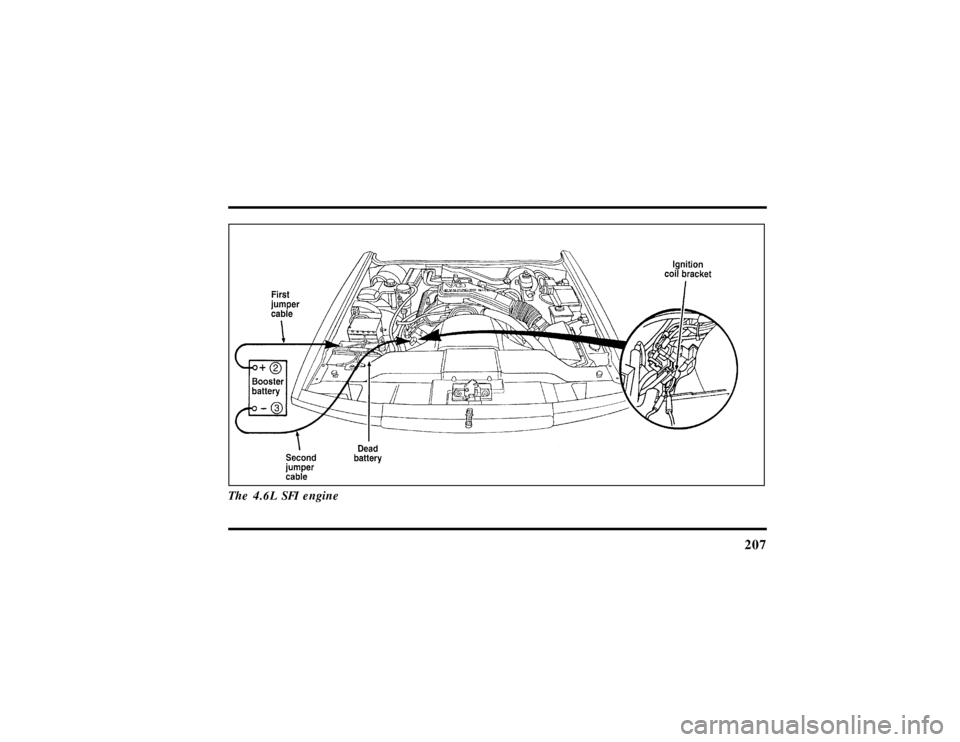 LINCOLN TOWN CAR 1997  Owners Manual 207
The 4.6L SFI engine
File:10fnert.ex
Update:Thu Jun 20 15:16:36 1996 