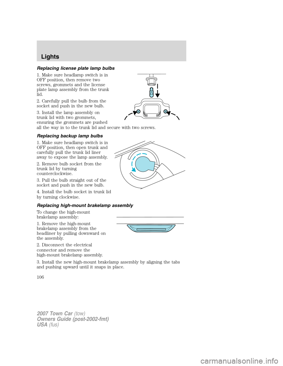 2007 lincoln town car manual