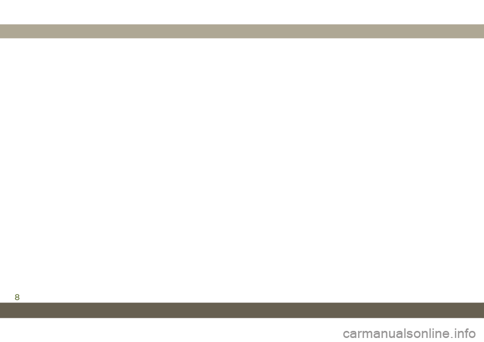 JEEP WRANGLER UNLIMITED 2019 Manual de Uso e Manutenção (in Portuguese) 8 JEEP WRANGLER UNLIMITED 2019 Manual de Uso e Manutenção (in Portuguese) 8