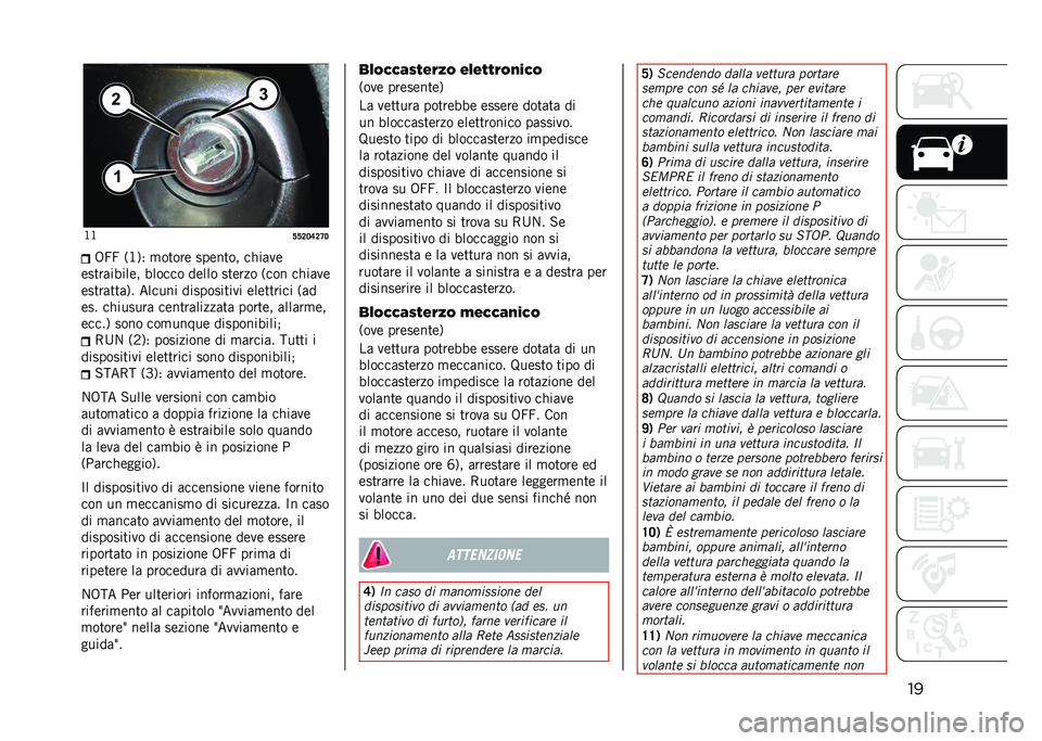 JEEP COMPASS 2021  Libretto Uso Manutenzione (in Italian) ���C�C
�<�<�:�9�=�:�>�1�.�<�< �,�C�/�+ �
��
��� �����
�� ����	��
���
��	������ ������ ����� ��
���� �,��� ����	��
���
��	�
�
�	�/� ������ �