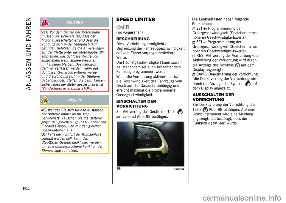 JEEP COMPASS 2021  Betriebsanleitung (in German) ��&�1�)�&�
�
�.�1��C�1����&�4�(�.�1
��� �������
�B�C�F�5 �/�!�	 ���
 �D����� ���	 �5�!��!�	�����
�
�%���� ��� ������	��������
 ���� ���	
�5�!��!
