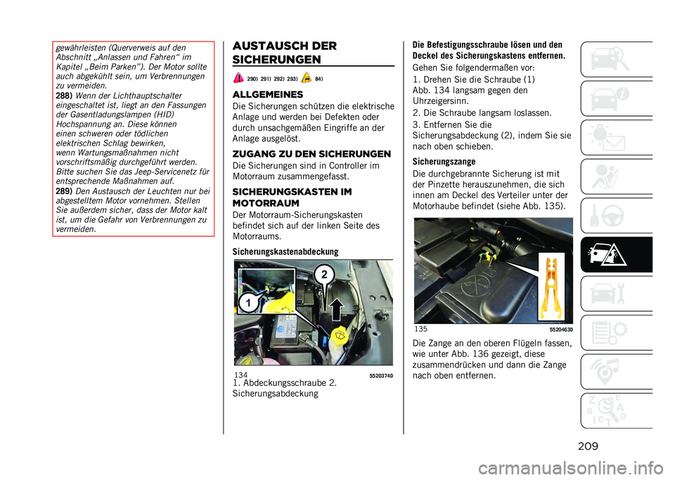 JEEP COMPASS 2021  Betriebsanleitung (in German) ������ ���	������� �)�N���	���	� ��� ��� ���
��������� �G�������� ��� ����	���H ��
�,��&���� �G����
 �:��	����K�+� ���	 �5�!��!�	 