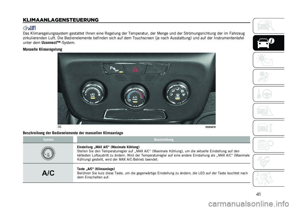 JEEP COMPASS 2021  Betriebsanleitung (in German) ��
��
���
�
��
�
�	�����������	 ���	 �6�������������	�	�,�	��� ���	������ ��
��� ���� �(������� ��� �-���������� ��� �/���� 