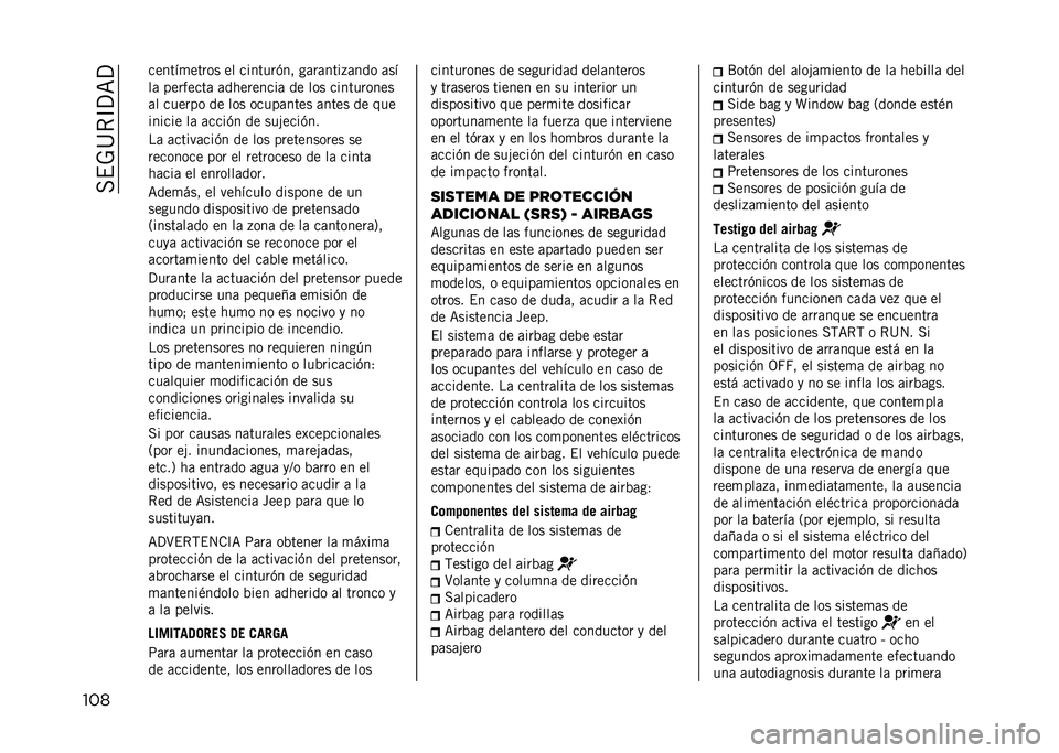 JEEP COMPASS 2021  Manual de Empleo y Cuidado (in Spanish) ���$�-�>�*�D�?�<�?
��� ������
����� �� �������(�� ��	��	����+�	��� �	��
��	 ��������	 �	���������	 �� ��� ����������
�	� ������
