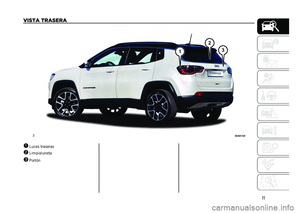 JEEP COMPASS 2021  Manual de Empleo y Cuidado (in Spanish) ��
���
�� ����
���
�E
�C�C�A�@�D�E�A�5
1 ����� ���	����	�
2 ���
���	������	
3 �:����(�   