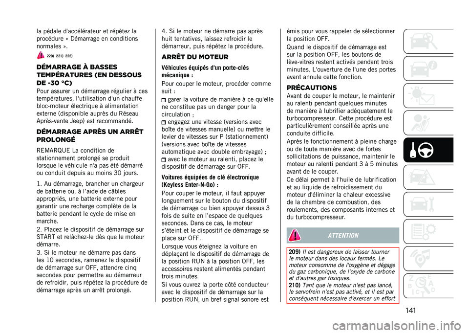 JEEP COMPASS 2021  Notice dentretien (in French) ����� ������	 ����
�
�������	�� �	� ������	� ��
����
�����	 �< �,��������	 �	� �
���������
�������	� �=�
�C�C�B�) �C�C�H�) �C�C�C�)
��	�