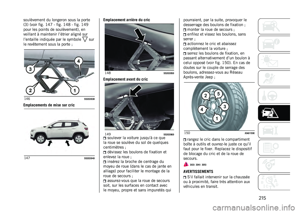 JEEP COMPASS 2021  Notice dentretien (in French) ����������	��	�� �� �����	��� ���� �� �����	
�3�T�6 �3���� ���� �O�X�] �# ���� �O�X�: �# ���� �O�X�7
���� ��	� ������ ��	 �������	��	