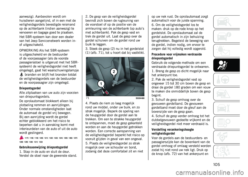 JEEP COMPASS 2021  Instructieboek (in Dutch) ������������;� �6���
������ ���
��	 ��
��������
�� ����������� �� �� ��� ���	 ��
��������������
���� �
�����	���� �
��