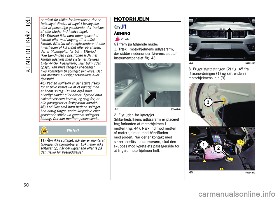 JEEP COMPASS 2021  Brugs- og vedligeholdelsesvejledning (in Danish) ��>�%�+����$�6��>�C�8�%�6�C�
�� �� ����� ��� ��	��	�� ��� ����������� ��� ��
���������� ��	����� �� ����� �	 �
���������
���