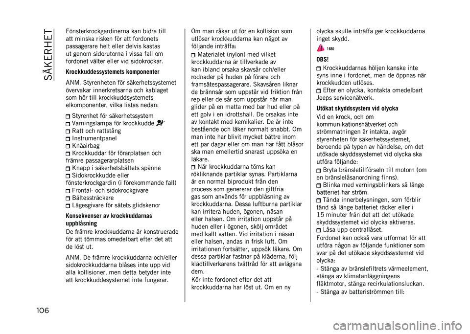 JEEP COMPASS 2021  Drift- och underhållshandbok (in Swedish) ��%�I�<�&�-�=�&�)
���	 �6����	�����
������������ ��� ����� �	���
��	�	 ������ ������ ��� ��	�	 ��
���
���	�
����������� ����	 ��