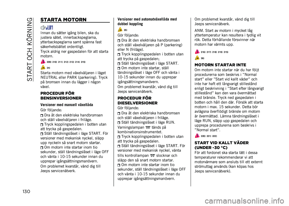 JEEP COMPASS 2021  Drift- och underhållshandbok (in Swedish) ��%�)�5�-�)��.�G�=��<�L�-�/�"�/�
��� ����
�� ��	��	�
�
�"���� ��
 ���	�	�� ����� ������! ��� ��

��
��	��� ���	��	�! �������������������