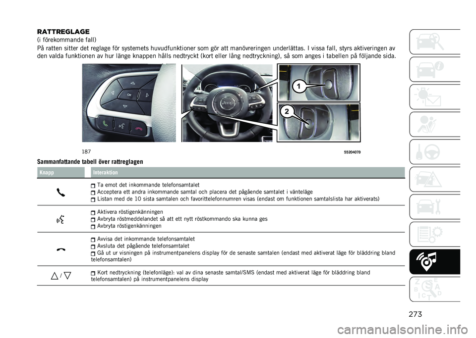 JEEP COMPASS 2021  Drift- och underhållshandbok (in Swedish) ��
�
�
����
������
�,� ������
������ �����0
�9� ���	�	�� ���	�	�� ���	 ������� ��� ����	����	� ��
��
���
���	��
��� ��
� ��� ��	�