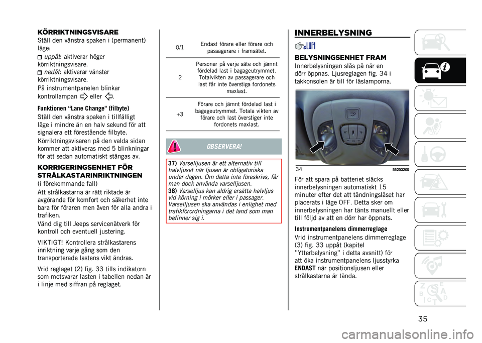 JEEP COMPASS 2021  Drift- och underhållshandbok (in Swedish) �����
�
�������������
�
�%�	��� ��� �����	�� ������ � �,���������	�0
�����+
�
����
�+ ���	������ �����
�������	���������