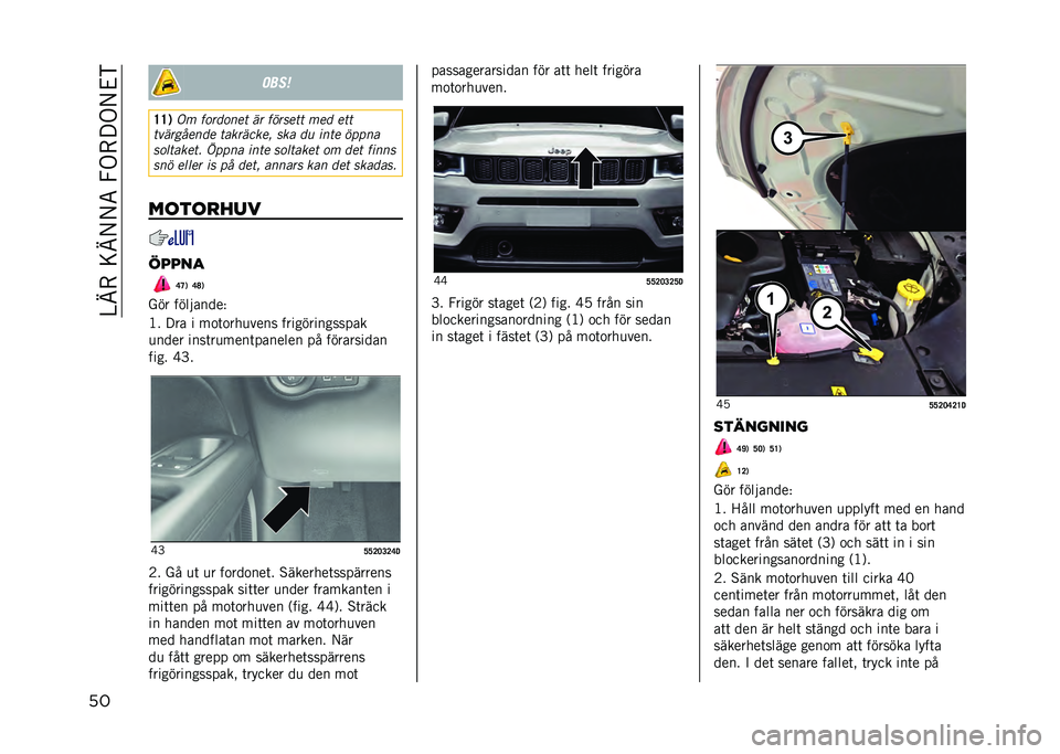 JEEP COMPASS 2021  Drift- och underhållshandbok (in Swedish) ��C�I�-��<�I�/�/�5��6�.�-� �.�/�&�)
�� ����	
�D�D�, �-� ��
��	�
��� �� ������� ���	 ���
���������	� ���������& ��� �	�
 ���� �����
��
����