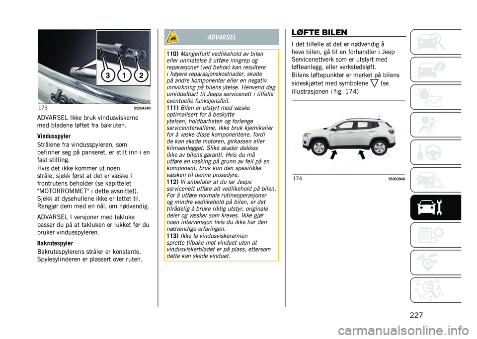 JEEP COMPASS 2021  Drift- og vedlikeholdshåndbok (in Norwegian) ���
�>�H�@
�B�B�@�?�C�@�C�4
�7���7�(�3�#�= �"���
 ���� ����
�������
���

��
�
 ��	��
�
��
 �	����
� ��� �������
��
�"��	�
�����$���
�3����	�
��
 ��