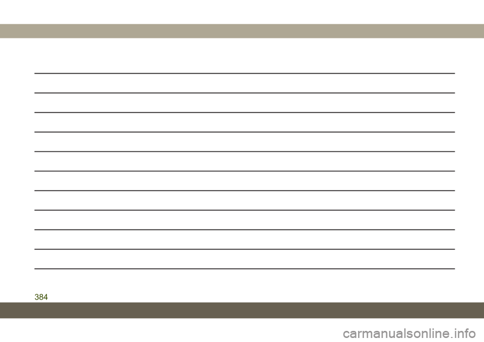 JEEP COMPASS 2019 Knjižica za upotrebu i održavanje (in Serbian) 384 JEEP COMPASS 2019 Knjižica za upotrebu i održavanje (in Serbian) 384