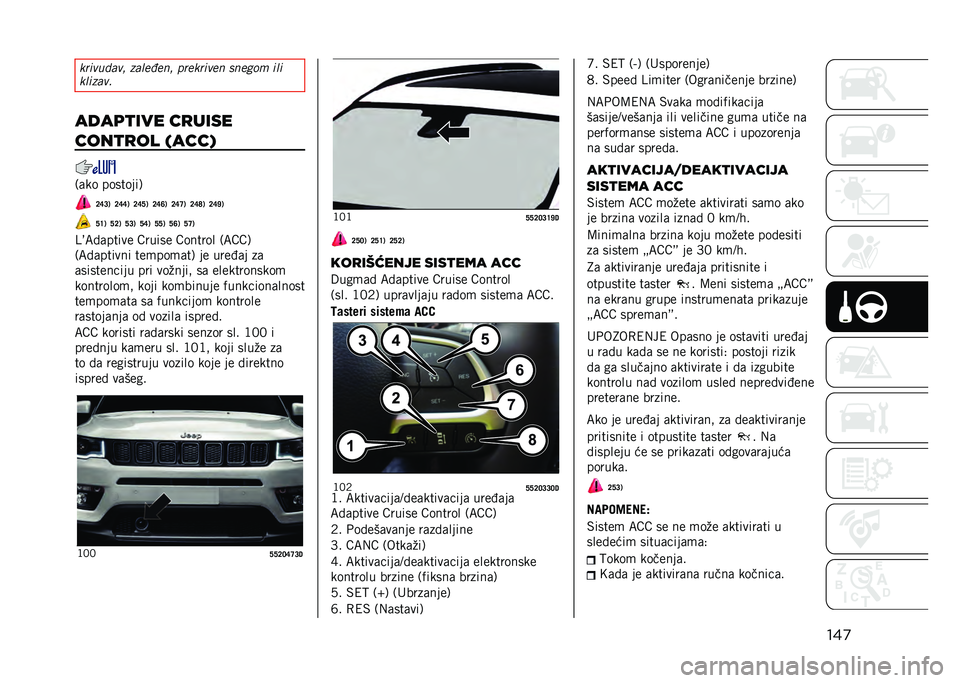 JEEP COMPASS 2021  Knjižica za upotrebu i održavanje (in Serbian) ���
����
����
� ����
�1�
�� ���
����
�
� ���
��� ���
������
�
����	�
��� ��
����
����
�
�� �����/ �/�	�� ��������1
�E�H�F�. �E�H�H�. �E�H