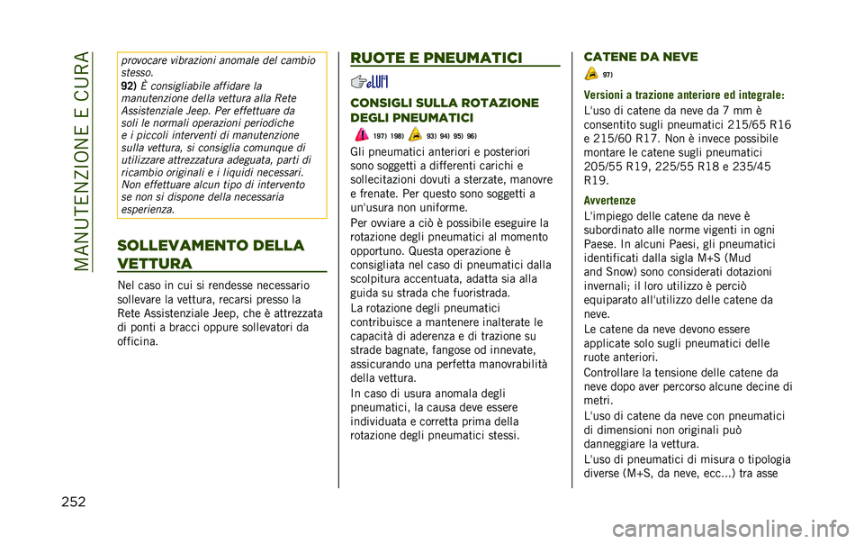 JEEP RENEGADE 2020  Libretto Uso Manutenzione (in Italian) ��<��1�B���1�E�C�8�1������B�7�
��� ��������� ���������� ������� �	�� ������
�
���
�
��
�F�8�)
�7 ����
��������� �����	��� ��
��