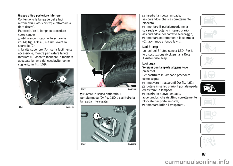 JEEP RENEGADE 2021  Libretto Uso Manutenzione (in Italian) ����5��� � � ������ � ��������� ��
�$������
�����	����� ��	 ���
����	 ��	���	 ����
��	�����	�!�!�� �4���� ���������7 �	 ��	����