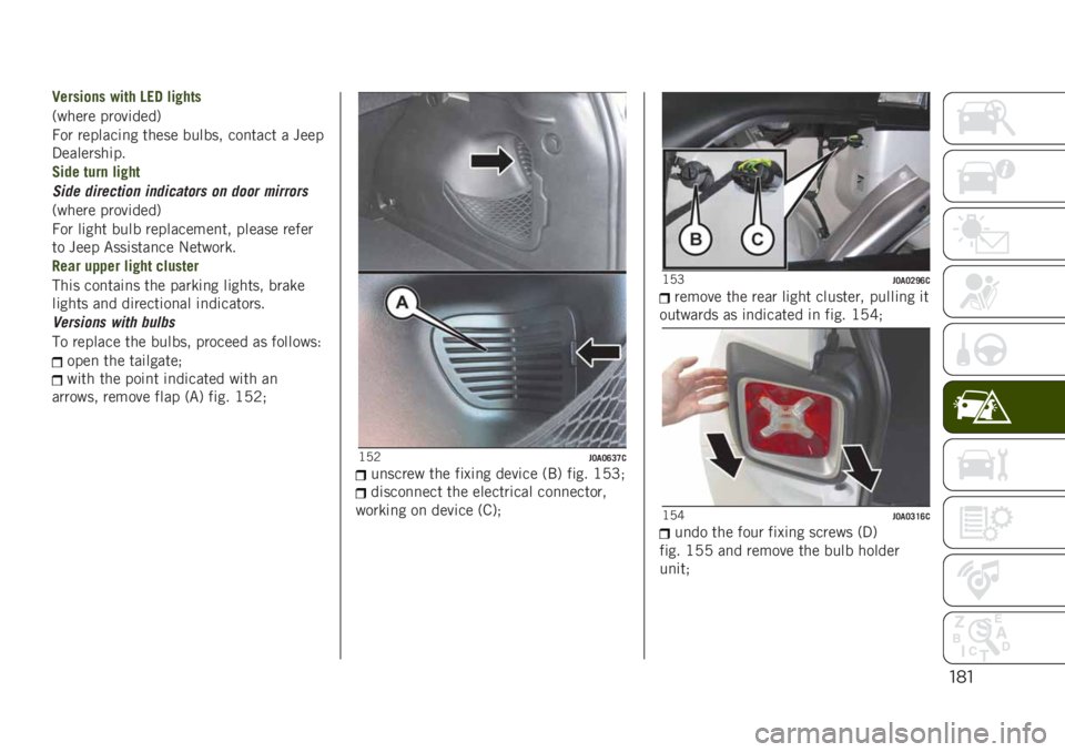 JEEP RENEGADE 2019  Owner handbook (in English) "*"
�2�����
�� ���	� �0�.� ���!��	�
�+����� �����	����.
�7�� �������	�
� ����� ������ ���
���� � ����
�3��������	��
�,��� �