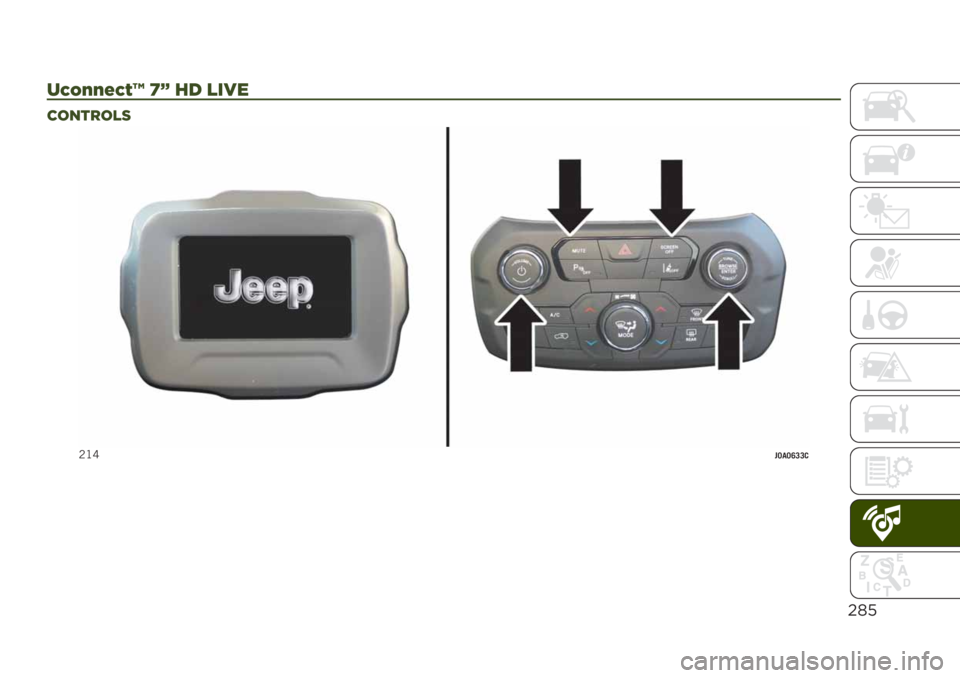 JEEP RENEGADE 2019  Owner handbook (in English) $*’
+H@LL>HK‘ cb &$ ,’7"
).0%!.,(
�1�?�F��6��6�:�8�8� 