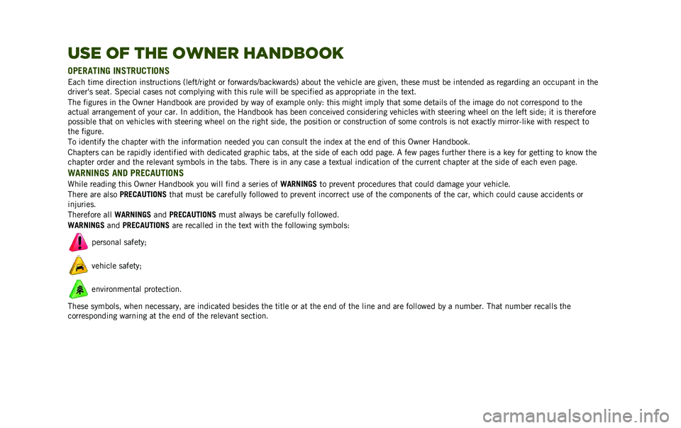 JEEP RENEGADE 2020  Owner handbook (in English) ��	� �� ��� ����� ��������
���.����
��1 �
��,���/���
���,
���� ��	�� ��	�����	��
 �	�
�������	��
� �+�����@��	��� �� ���������@�