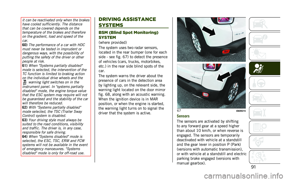 JEEP RENEGADE 2020  Owner handbook (in English) ���� ��� �� ����������� ���
� ��	�� ��	� ����
��
�	��� ����
�� �����������
�� ��	� ��������
��	�� ��� �� ������� �����