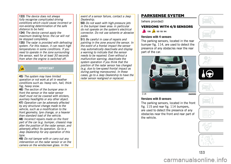 JEEP RENEGADE 2021  Owner handbook (in English) ����=�8�8�*
���	 ��	����	 ���	� ���
 ������
����� ��	�������	 ���������
�	� �������
������
���� ����� ����� �����	 �������	